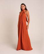 Vestido Longo Paola Terracota