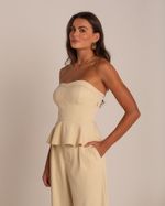 Conjunto Sara Alfaiataria  Areia (duas peças)