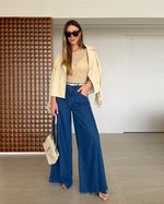 Calça Pantalona Jeans Cleo