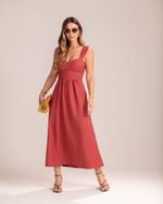 Vestido Midi Mila Terracota