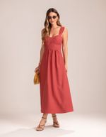 Vestido Midi Mila Terracota