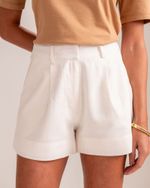 Short Linho Bia Off-White