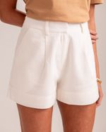 Short Linho Bia Off-White