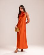 Vestido Midi Lilly Terracota