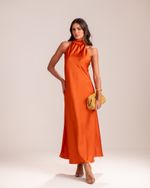 Vestido Midi Lilly Terracota