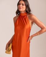 Vestido Midi Lilly Terracota