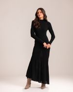 Vestido Midi Tricô Suzane Preto