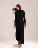 Vestido Midi Tricô Suzane Preto