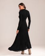 Vestido Midi Tricô Suzane Preto