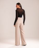 Blusa Manga Longa Tule Ane Preto