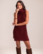 Vestido Tricô Pietra Burgundy