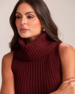 Vestido Tricô Pietra Burgundy