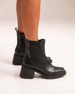 Bota Cano Médio Polaina Preto