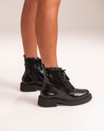Bota Coturno Cano Médio Olivia Preto
