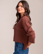 Blusa Tricô Nola Marrom