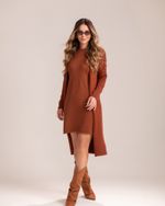 Cardigan Tricô Laila Caramelo