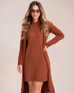 Cardigan Tricô Laila Caramelo
