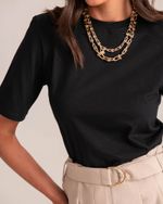 T-Shirt Ombreiras Preto