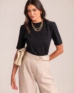 T-Shirt Ombreiras Preto
