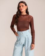 Calça Pantalona Betina Azul