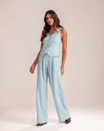 Calça Pantalona Betina Azul