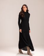 Bota Cano Alto de Camurça Aline Fendi