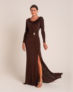 Vestido Longo Silvia Marrom