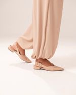 Sapatilha Slingback Ema Nude
