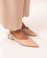 Sapatilha Slingback Ema Nude