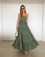 Vestido Longo Madison Verde Escuro