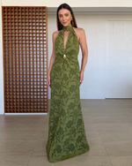Vestido Longo Magnólia Verde