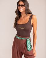Blusa Regata Made In Brasil Marrom