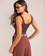 Blusa Regata Made In Brasil Marrom