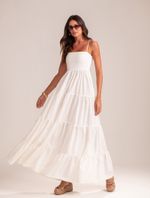 Vestido Longo Madison Off-White