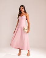 Vestido Midi Pamela Rosa