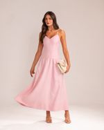 Vestido Midi Pamela Rosa