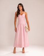 Vestido Midi Pamela Rosa