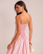 Vestido Midi Pamela Rosa