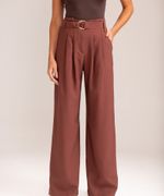 Calça Pantalona Betina Marrom