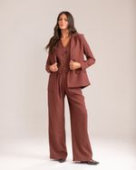 Blazer Alfaiataria Pilar Marrom