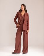 Blazer Alfaiataria Pilar Marrom