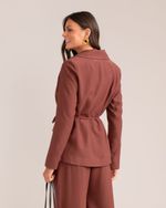 Blazer Alfaiataria Pilar Marrom