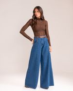 Blusa Renda Erika Marrom