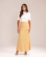 Saia Midi Felipa Cream