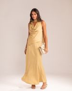 Saia Midi Felipa Cream