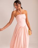 Vestido Midi Isa Rosa