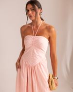 Vestido Midi Isa Rosa