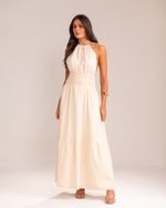 Vestido Midi Caterina Areia