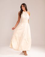 Vestido Midi Caterina Areia