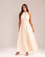 Vestido Midi Caterina Areia